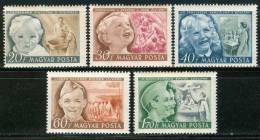 HUNGARY-1950.- Children´s Day Cpl. Set MNH!! Mi:1101-1105. - Ungebraucht