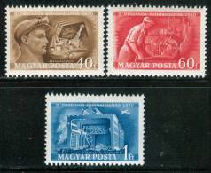 HUNGARY-1950.- Inventors(Miner) Cpl.Set MNH!! Mi:1117-1119. - Unused Stamps