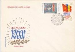 11525- ROMANIAN SOCIALIST REPUBLIC ANNIVERSARY, COVER FDC, 1979, ROMANIA - FDC