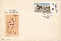 11538- ROMANIAN STAMP'S DAY, COACHMAN, COVER FDC, 1969, ROMANIA - FDC