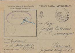 11677- WAR FIELD POSTCARD, CAMP NR 57, CENSORED, WW2, 1942, HUNGARY - Brieven En Documenten