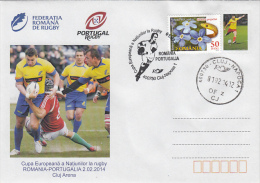 11687- RUGBY, NATIONS EUROPEAN CUP, ROMANIA- PORTUGAL GAME, SPECIAL COVER, 2014, ROMANIA - Rugby