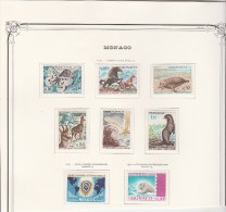 MONACO -N°808 A 815  NEUF X  ANNEE 1969-70 - Unused Stamps