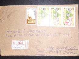 Egypte Lettre Recommande De Tanta 1992 Pour Lisbonne - Lettres & Documents