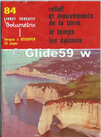 Livret éducatif Volumétrix - N° 84 - Relief Et Mouvements De La Terre - Le Temps - Les Saisons (1979) - Schede Didattiche