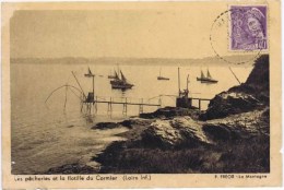 Cpa LA PLAINE SUR MER Les Pecheries Et La Flotille Du Cormier - La-Plaine-sur-Mer