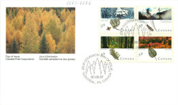 1990  Forests Of Canada    Sc 1283-86     Block Of 4  Different - 1981-1990