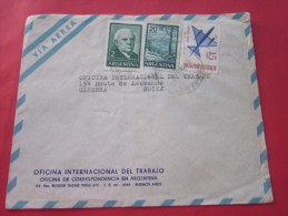 Buenos Aires Argentine Lettre Letter Cover Pour Bureau International Du Travail->Labour Genève  Suisse - Briefe U. Dokumente