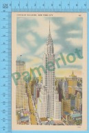 US New York NY (Chrysler Building, New York, CPSM Linen Postcard ) Recto/Verso - Chrysler Building