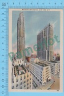 US New York NY (   Rockefeller Center,   CPSM   Linen Postcard ) Recto/Verso - Manhattan