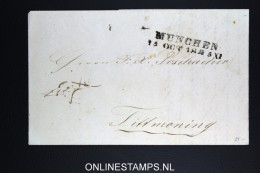 Deutschland: Complete Letter 1845 München To Tittmaning - Prephilately