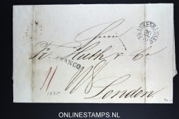 Deutschland: Complete Letter 1835 Frankenhausen To London - Prephilately