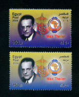 EGYPT / 2009 / COLOR VARIETY / SOUTH AFRICA / MAX THEILER / YELLOW FEVER / VIROLOGY / NOBEL PRIZE IN MEDICINE / MNH / VF - Ongebruikt