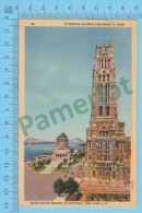 US Massachusetts MA ( Bunker Hill Monument Charlestown Boston Cover New York 1945,  CPSM    Linen Postcard ) Recto/Verso - Manhattan