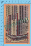 US New York NY ( New York Radio City Music Hall Rockefeller Center,  CPSM    Linen Postcard ) Recto/Verso - Manhattan