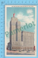 US Minnesota MN ( The First National Bank Building St. Paul,  CPSM    Linen Postcard ) Recto/Verso - St Paul