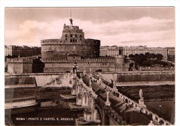 ROMA 1949 - PONTE E CASTEL S.ANGELO - ANNULLO A TARGHETTA MILLEAUGURI - C129 - Castel Sant'Angelo