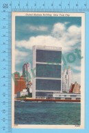 US New York NY ( United Nations Building, CPSM   Linen Postcard ) Recto/Verso - Manhattan