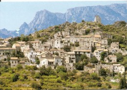 34. CPM, Hérault, Le Pittoresque Village De Vieussan, Vallée De L'Orb, Au Fond Les Gorges D'Héric (les Cévennes) - Montagnac