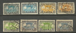 ESTLAND Estonia Estonie 1919-1922 Wikingerschiff  Wiking Ship Complete Set O - Maritime