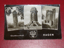 1959 Hagen Dreitürmestadt Nordrhein Westfalen Gebraucht Used Germany Postkarte Postcard - Hagen