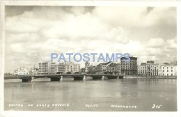 1577 BRAZIL BRASIL RECIFE PERNAMBUCO ST ANTONIO OF NEIGHBORHOOD POSTAL POSTCARD - Recife