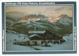 FIDERIS Berghaus HEUBERGE Prättigau 1990 - Fideris