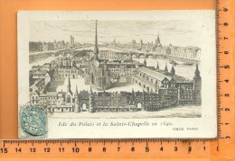 PARIS: " Vieux Paris " , Isle Du Palais, Et La Sainte-Chapelle En 1640 - Lots, Séries, Collections