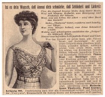 Original Werbung - 1907 - Reformhaus Thalysia , Paul Garms In Leipzig , Mode , Korsett , Corset !!! - Leibwäsche