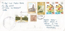 Cuba 2004 Havana UNESCO World Heritage Church Grus Crane Bird World Cup Football USA Barcoded Registered Cover - 1994 – USA