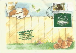 Pakistan 2011 Karachi WWF Himalayan Black Bear Cover - Briefe U. Dokumente