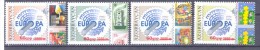 2007.  Azerbaijan, 50y Of First Europa Stamps, Perforated Stamps With OP New Value, 4v, Mint/** - Aserbaidschan