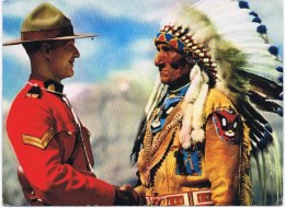 Cpsm MOUNTIE AND INDIAN CHIEF - Nunavut