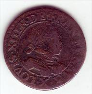 LOUIS XIII - Double Tournois 1614 X - 1610-1643 Luigi XIII Il Giusto