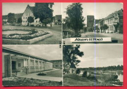 161228 / Aken ( Elbe ) - FRIEDENSPLATZ RATHAUS , WALDSCHANKE , DESSAUER STRASSE , Germany Allemagne Deutschland Germania - Aken