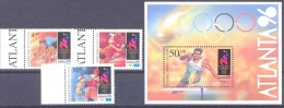 1996. Kazakhstan, Olympic Games Atlanta, 3v + S/s, Mint/** - Kazakhstan