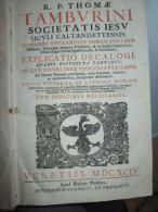 TAMBURINI TOMMASO OPERA OMNIA 1694 VENEZIA/MALDURA - Come Da Foto - Old Books