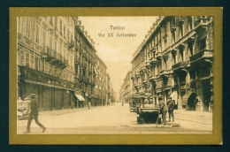 ITALY  -  Turin  Via XX Settembre  Unused Vintage Postcard As Scan - Places & Squares