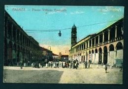 ITALY  -  Faenza  Piazza Virrorio Emanuele  Unused Vintage Postcard As Scan - Faenza