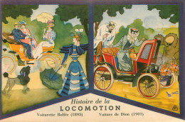 Automobile - Voiturette Bollée - Voiture De Dion - Publicité Lion Noir - Femmes - Chapeaux - Chiens - Dogs - Parapluies - Andere & Zonder Classificatie