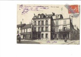 95 - Villiers-le-Bel - Place De L'église - Animation Epicerie Générale Coiffeur / GUILLAUME - 1915 - Marlot Edit. - Villiers Le Bel