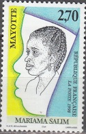 Mayotte 1998 Yvert 58 Neuf ** Cote (2015) 1.80 Euro Mariama Salim - Nuevos