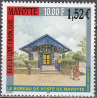 Mayotte 2001 Yvert 109 Neuf ** Cote (2015) 6.00 Euro Le Bureau De Poste - Neufs