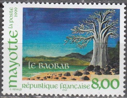 Mayotte 1999 Michel 70 Neuf ** Cote (2017) 4.50 Euro Le Baobab - Unused Stamps