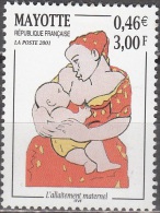 Mayotte 2001 Yvert 98 Neuf ** Cote (2015) 2.00 Euro L'allaitemant Maternel - Unused Stamps