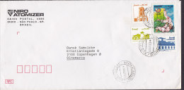 Brazil NIRO ATOMIZER, SAO PAULO 1989 Cover Letra To Denmark Olympic Games Judo Stamp - Lettres & Documents