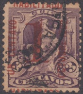 1902-20. CUBA. REPUBLICA. Ed.174. USED. 2c. HABILITADO 1c S. 2c. ERROR. FALSO. IMPRESIÓN INVERTIDA. INVERTED ENGRAVING. - Unused Stamps