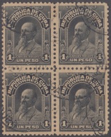 1911-22. CUBA. REPUBLICA. TELEGRAFOS. Ed.194. USED.1$. CARLOS ROLOFF MAIALOVSKI. BLOCK 4. - Ongebruikt