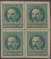 1917.115 CUBA. 1917. Ed.214AsCH. PATRIOTAS. 1926. 1c. JOSE MARTI. CENTRO DE HOJA. SIN GOMA. CENTER OF SHEET. - Nuovi