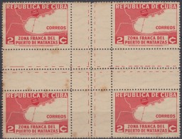 1936.113 CUBA. 1936. Ed.295. 2c. MONUMENTO MAXIMO GOMEZ. BLOCK 4. USED. NUMERO DE HOJA. SHEET NUMBER. - Ungebraucht